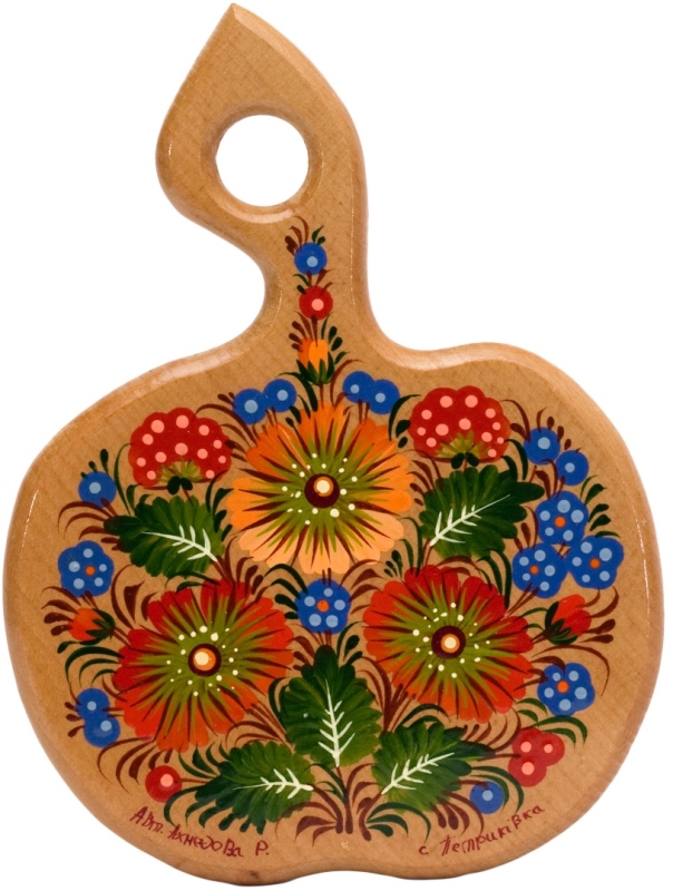 Расписная доска яблоко «Айстры»